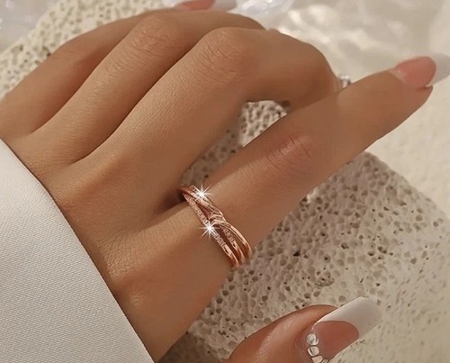 Eleganter kupfer damen ring - damen,