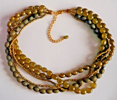 Reihiges collier kette - 5-reihiges,