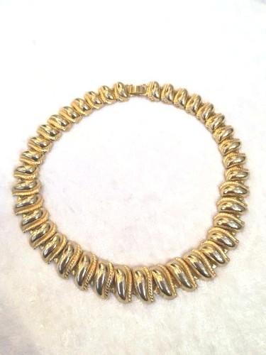 Halskette collier gold farben - halskette,