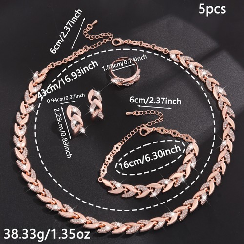Schmuckset damen roségold - schmuckset,