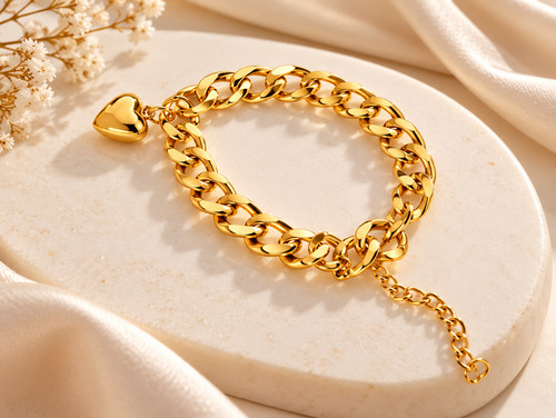 Damen armband herz - herz, –