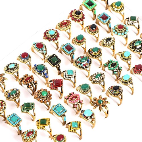 30stk damen ringe silber gold - 30stk.,