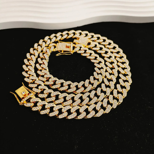 Halskette iced out bling - out,