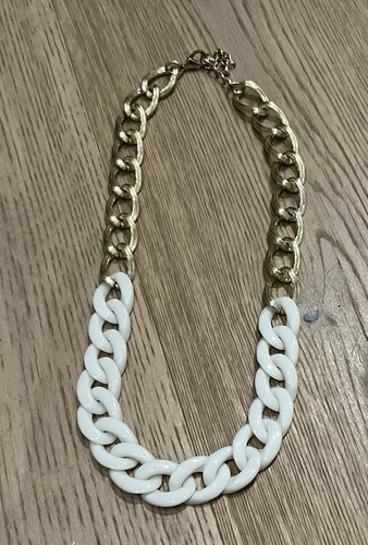 Kette modeschmuck gold weiß - kette,