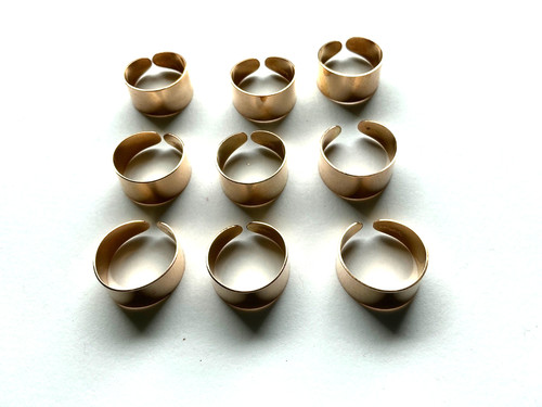 Set ringe goldfarben - 9,