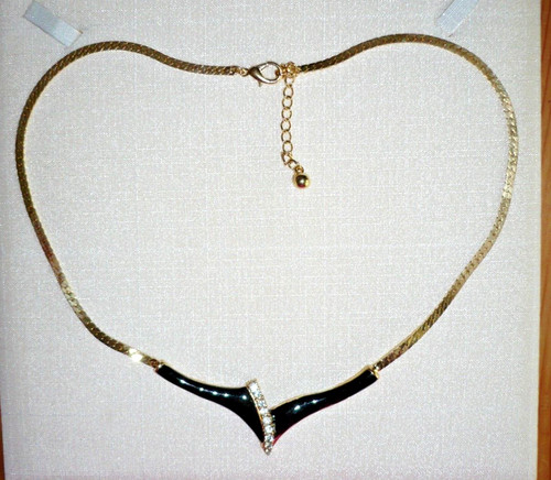 Elegante strass kette collier - strass,