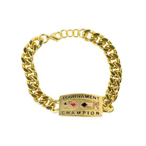 Poker bracelet armband gold - poker,